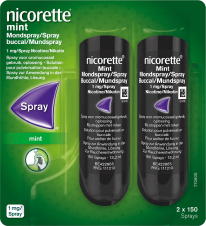 NICORETTE® freshmint Spray en emballage duo