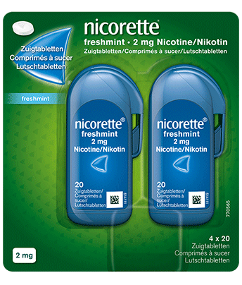 Comprimés à sucer NICORETTE® en en grans conditionnement