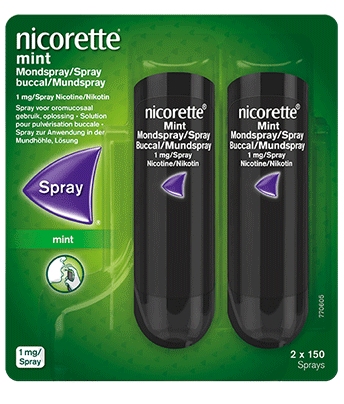 NICORETTE® freshmint Spray en emballage duo