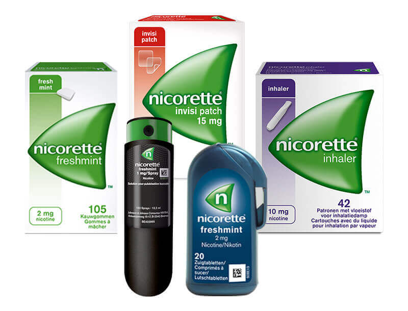 Aperçu des produits Nicorette 